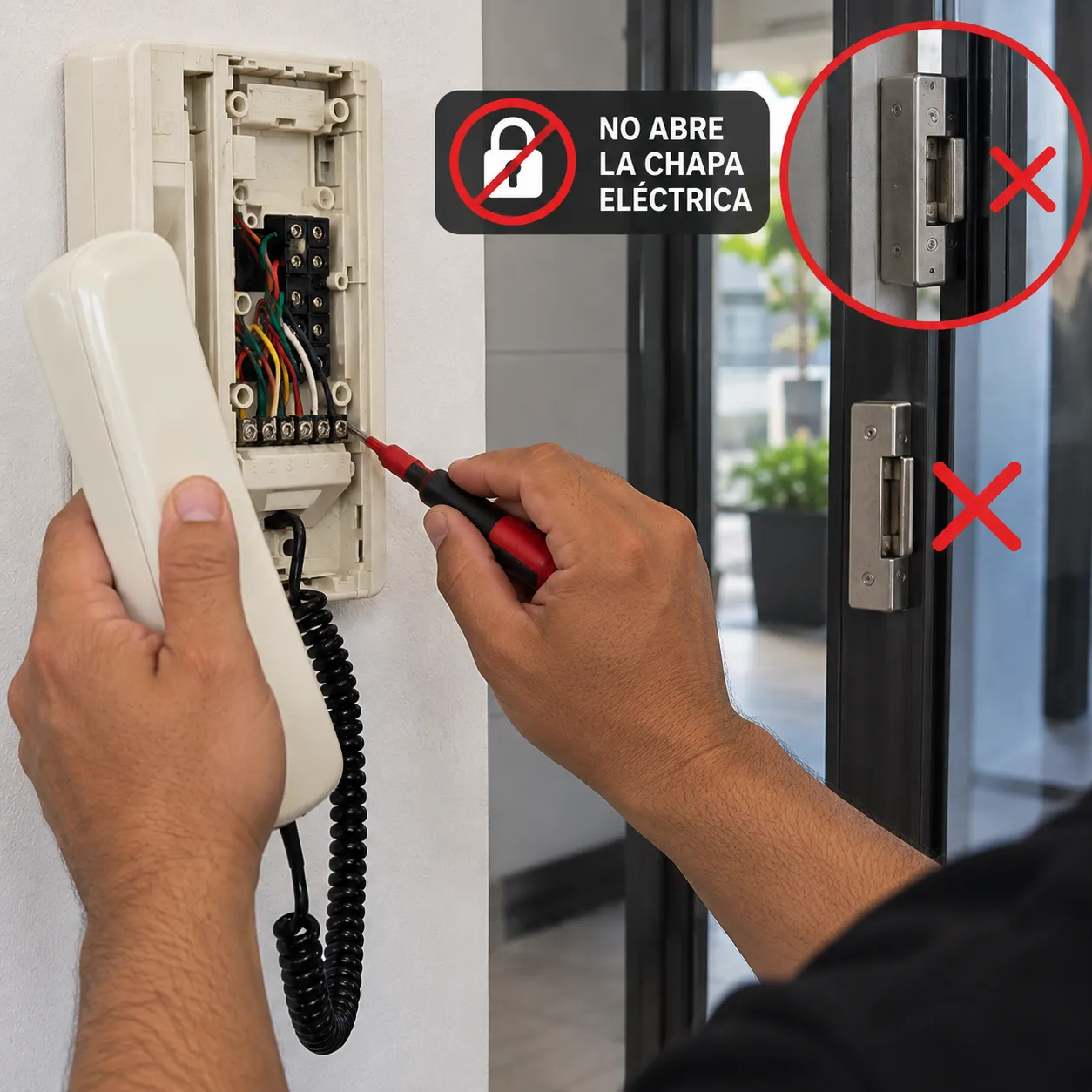 Citófono que no abre la chapa eléctrica