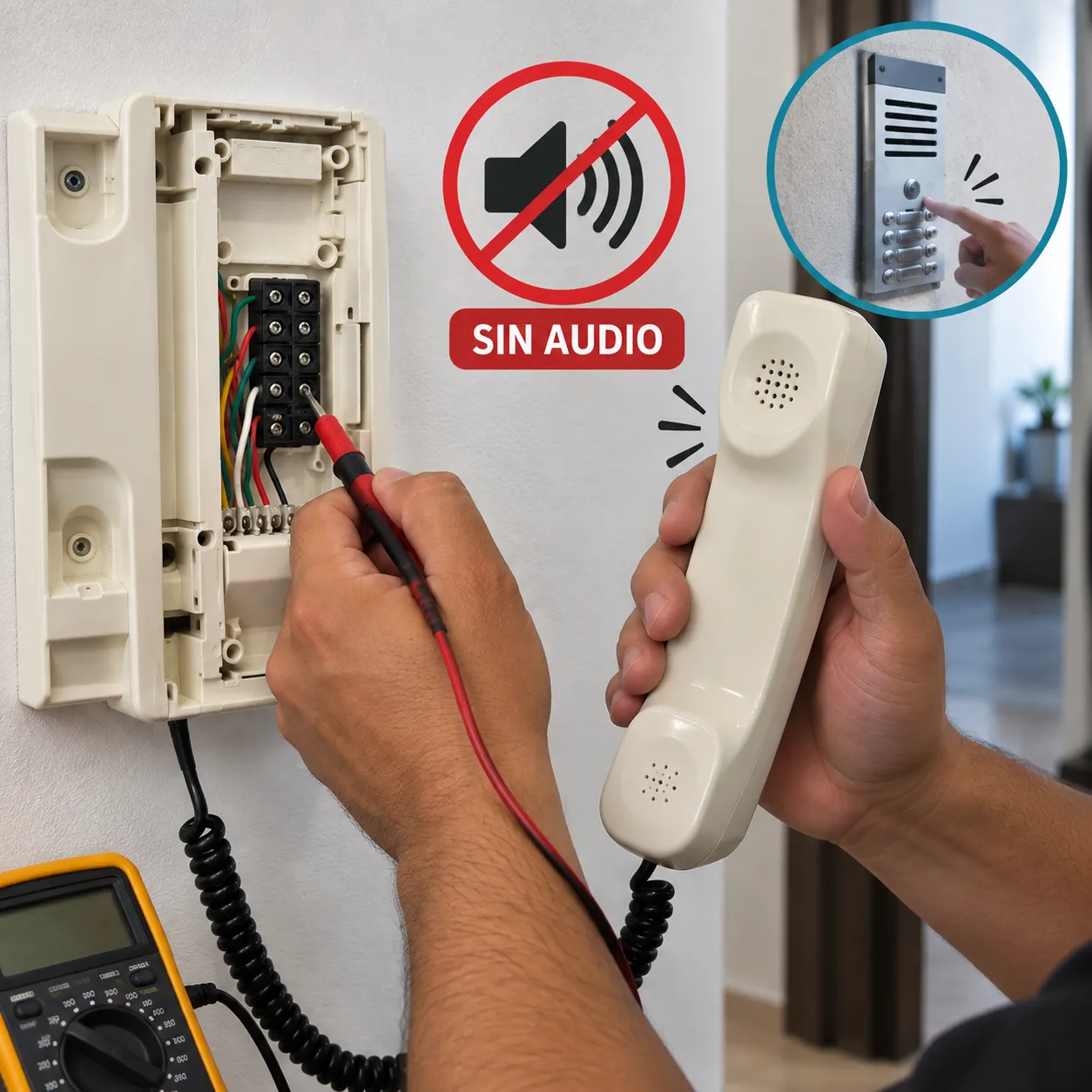 Citófono sin audio